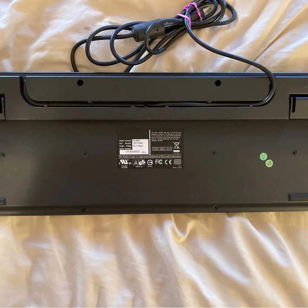 DELL WYSE KU-8933 US ENGLISH USB WIRED BLACK DESKTOP KEYBOARD